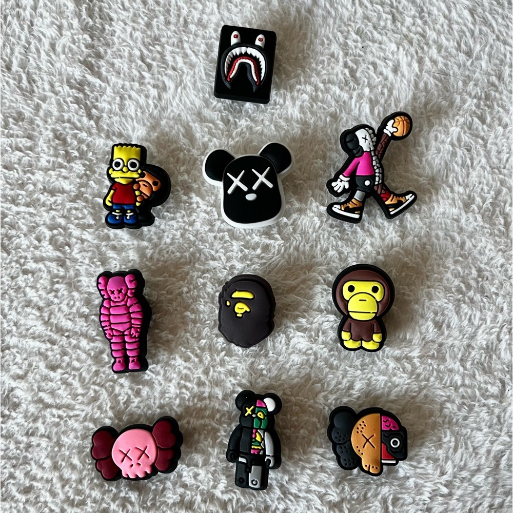 KAWS x BAPE Croc Charms / Jibbitz